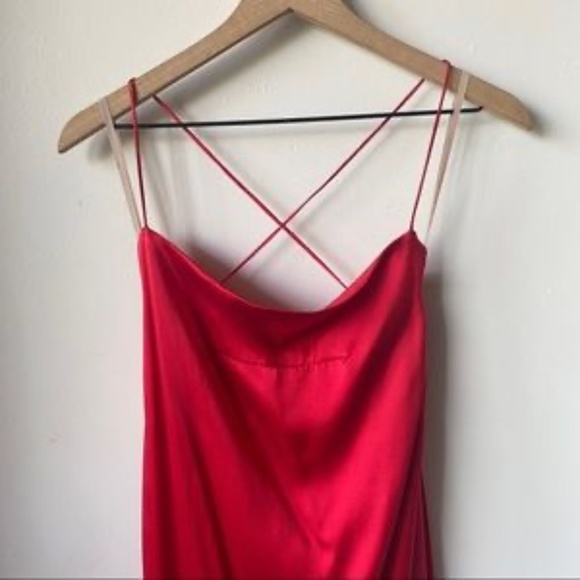 Fame and Partners | Silk Red Maxi Dress 14 - Picture 3 of 7